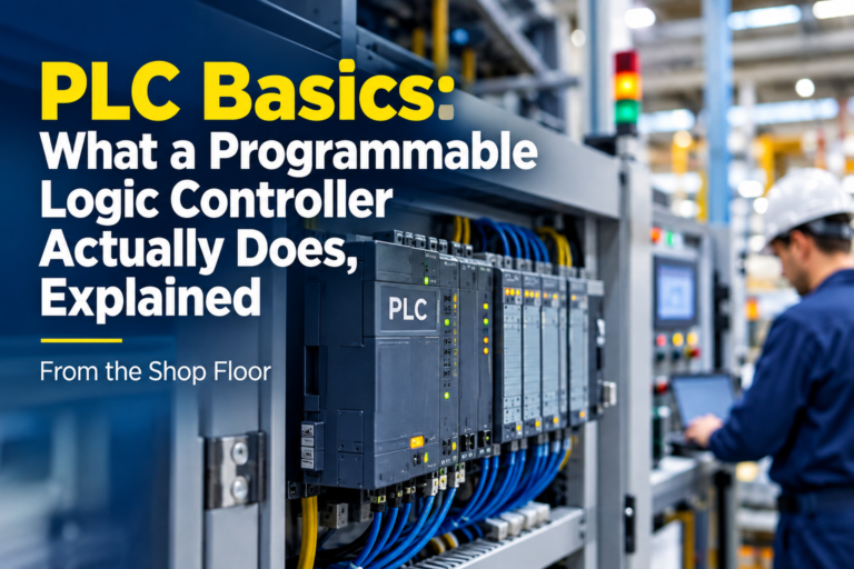 PLC Basics: What a Programmable Logic Controller Actually Does, Explained From the Shop Floor